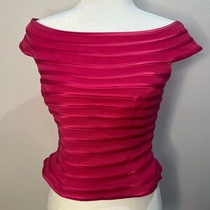 JS Collections Rosy Pink Off-Shoulder Bandage Top – Size 6